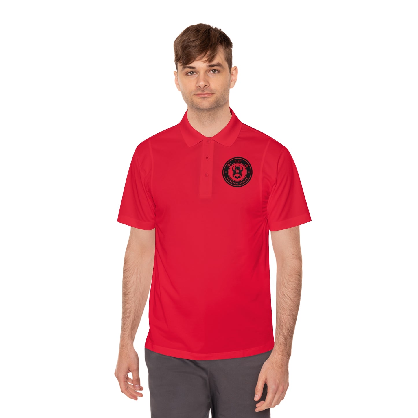 High Ranking Demon Design - Men's Sport Polo Shirt