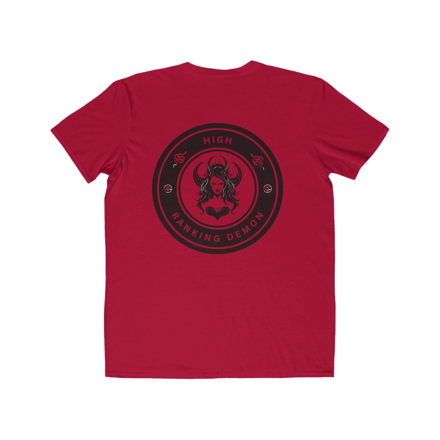 Men's High Ranking Demon Design, Casual Wear, Unique Gift for Geek Culture, Trendy Outfit, Statement Shirt