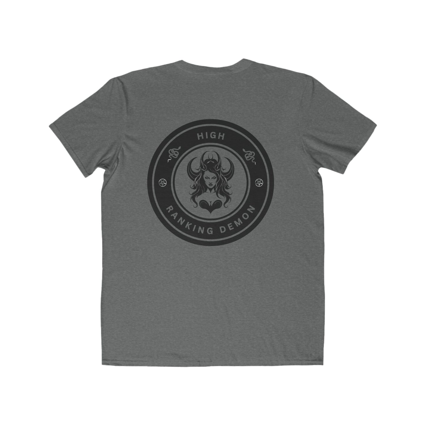 Men's High Ranking Demon Design, Casual Wear, Unique Gift for Geek Culture, Trendy Outfit, Statement Shirt