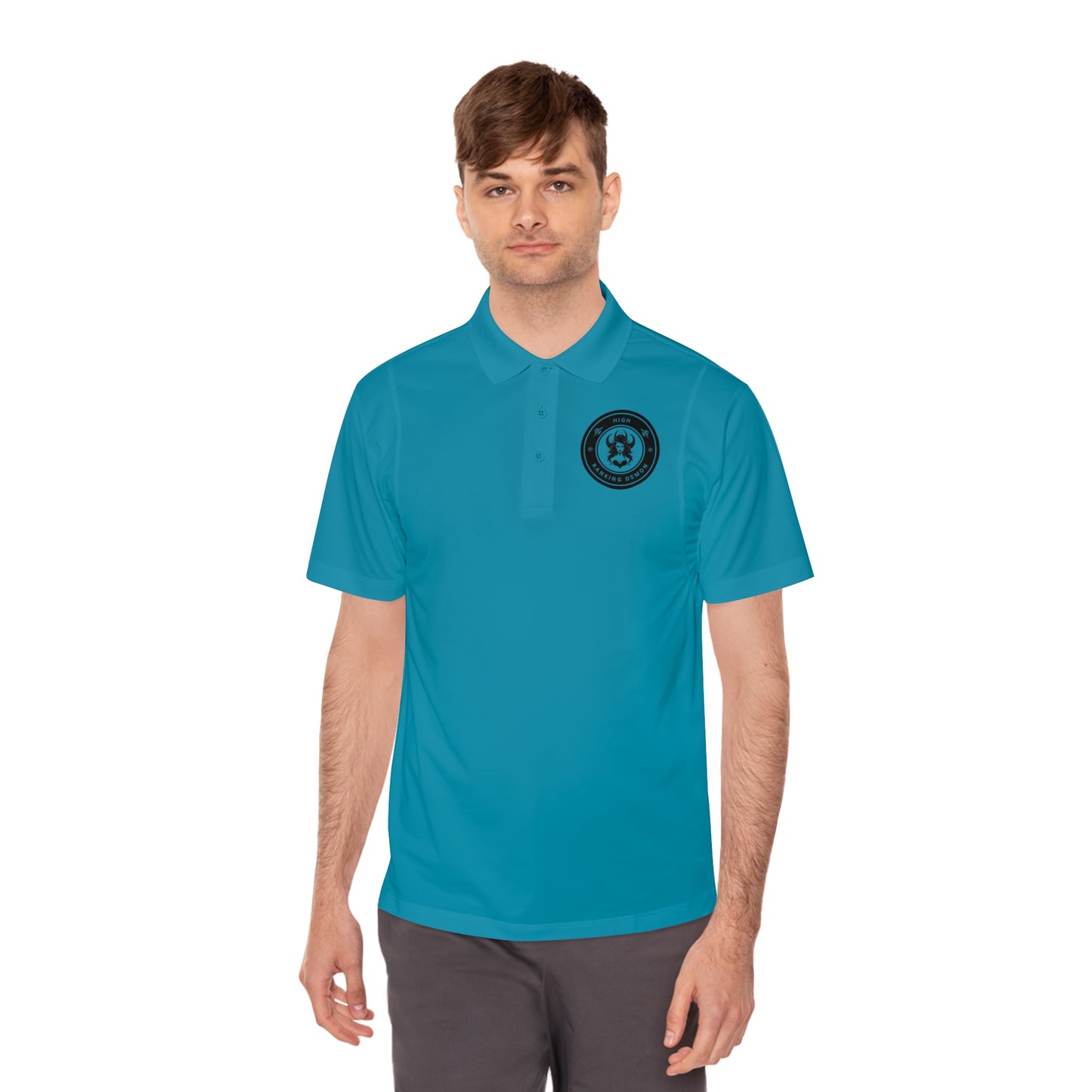 High Ranking Demon Design - Men's Sport Polo Shirt