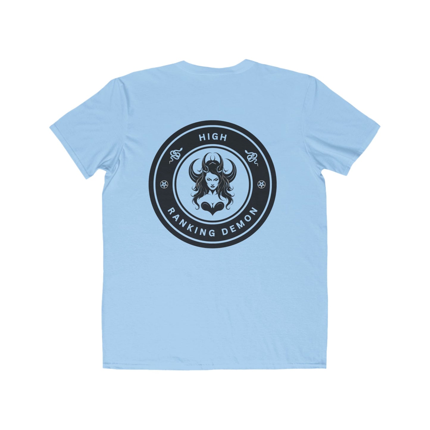 Men's High Ranking Demon Design, Casual Wear, Unique Gift for Geek Culture, Trendy Outfit, Statement Shirt